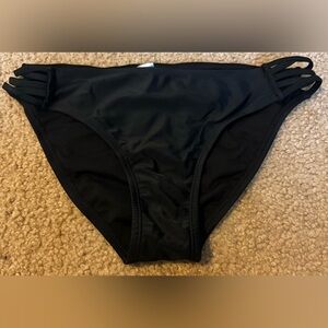 Black bikini bottoms. Size Large